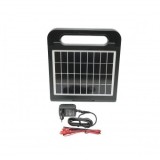 Aparat generator de impulsuri 2 Joule 10km, 220V cu panou solar 5W 9V si baterie 6V 7Ah Breckner Germany