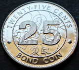 Cumpara ieftin Moneda exotica 25 CENTI - ZIMBABWE, anul 2014 * cod 424, Africa