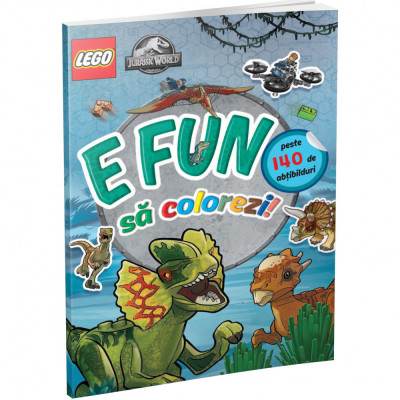 E fun sa colorezi. Jurassic World. Lego foto