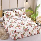 Cumpara ieftin Cearceaf De Pat Cu Volane si 2 Fete De Perna Bumbac Finet - JOJ86