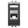 Priza FTP CAT 5E 1M Gewiss Chorus negru GW12422