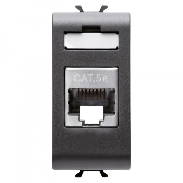 Priza FTP CAT 5E 1M Gewiss Chorus negru GW12422