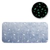 Covor Decorativ Fluorescent Space Imitatie Blana Albastra, 140x60cm, Poliester Antiderapant