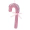 Ornament Brad de Craciun, Bastonas Candy, Spuma, Roz, 26cm