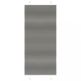 Jaluzea plisată antracit 90x200 cm vidaXL, montaj cu/fără găurire, protecție solară