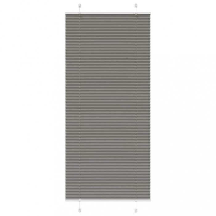 vidaXL Jaluzea plisată Antracit 85x200 cm Lățime țesătură 84,4 cm