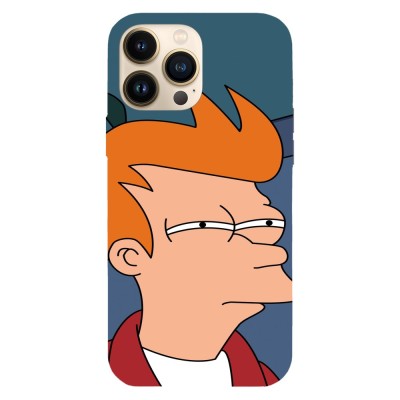 Husa compatibila cu Apple iPhone 13 Mini, Viceversa, model Phiolip Fry Futurama , Silicon, TPU foto