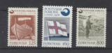 Insulele Feroe 1976 - Barca, steag, poștaș, Faroese Post Office, serie neuzata