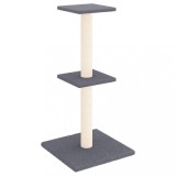 Cumpara ieftin Ansamblu pisici cu stalpi din funie sisal, gri inchis, 73 cm