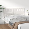 VidaXL Tăblie de pat, alb, 125,5x4x100 cm, lemn masiv de pin 818561