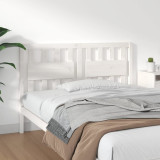 VidaXL Tăblie de pat, alb, 140,5x4x100 cm, lemn masiv de pin