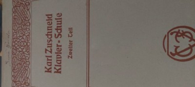 Karl zuschneid Klavier Schule partituri foto