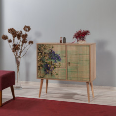 Comoda Verybox - Dresser 10, Stejar Sonoma, 90x40x90 cm