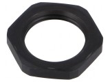 Piuliță M20 1,5 oțel oxidat 27mm neagră