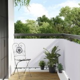 vidaXL Paravan Balcon Alb 300x90 cm Poly Rattan