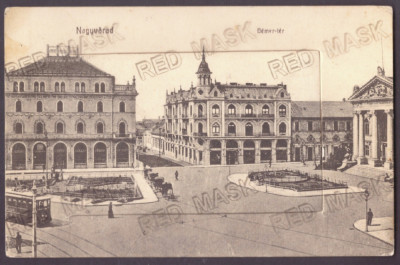 5083 - ORADEA, Market, Leporello - old postcard + 10 Mini photocards - used 1910 foto