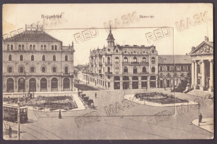 5083 - ORADEA, Market, Leporello - old postcard + 10 Mini photocards - used 1910