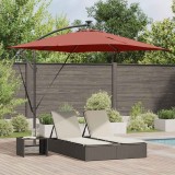 vidaXL Parasol banana cu brațe Terracota 249 x 249 x 250 cm 42003406