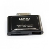 CITITOR CARD APPLE IPAD / IPHONE 4, ALL IN ONE, LDINO (14207), CU PORT USB, DL-P303, NEGRU