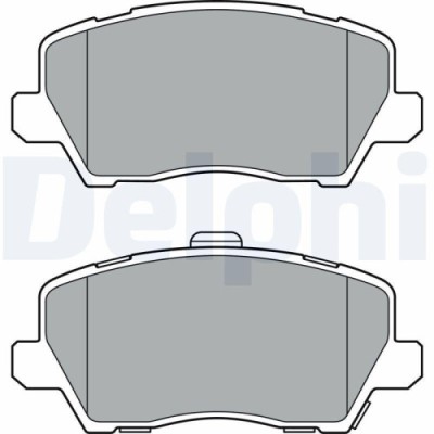 Placute frana Kia Picanto 3 (Ja), 1.0, 1.0 LPG, 1.0 T-GDI, 1.2, 1.2 MPI, punte fata, cu indicator uzura acustic, DELPHI foto