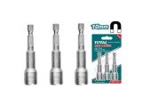 Set chei 1/4&rdquo; hex Total, 3 buc, diametru 10mm, lungime 65mm