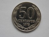 50 CENTAVOS 1975 CHILE-XF, America Centrala si de Sud