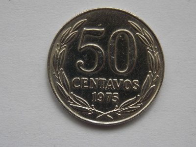 50 CENTAVOS 1975 CHILE-XF foto