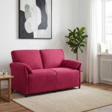 vidaXL Canapea cu 2 locuri Roșu Vin 158 x 83 x 95 cm Catifea 42033958