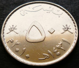 Moneda exotica 50 BAISA - OMAN, anul 2010 * cod 1186 B = QABOOS