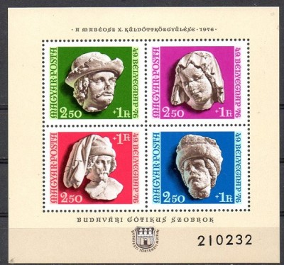 C3069 - Ungaria 1976 - Ziua marcii bloc neuzat,perfecta stare foto