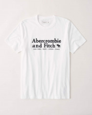 Tricou Abercrombie &amp;amp; Fitch alb mas.M-Lichidare stoc!! foto