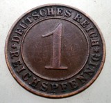 B.238 GERMANIA WEIMAR 1 REICHSPFENNIG 1935 D