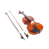 Cumpara ieftin Vioara clasica din lemn, marime 1/2, maro, toc inclus + arcus 1/4 extra