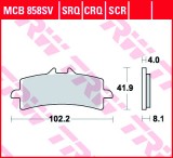 Set placute frana fata TRW MCB858SV - Aprilia RSV4 1000 - Ducati Panigale - Diavel - Honda CBR 1000 Fireblade (14-22)