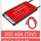 BMS baterie Li-ion 20S 60A (72V)