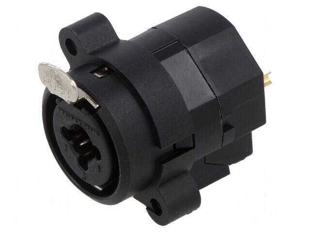 Conector Jack 6,3mm XLR Soclu Mamă Drept Lipire Combo I 3A