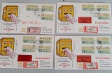 GERMANIA , RFG 1981 VS-1 TIMBRE DE AUTOMAT ,SERIE COMPLETA PE PLICURI SPECIALE, Nestampilat