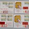 GERMANIA , RFG 1981 VS-1 TIMBRE DE AUTOMAT ,SERIE COMPLETA PE PLICURI SPECIALE