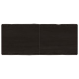 Cumpara ieftin Blat masă, 120x50x6 cm, gri, lemn stejar tratat contur organic