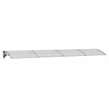 Cumpara ieftin Copertina de usa, gri si transparent, 350x75 cm, policarbonat