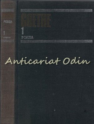 Poezia I - Johann Wolfgang Goethe foto