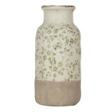 Cumpara ieftin Vaza flori ceramica bej verde &Oslash; 15x32 cm