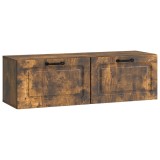 vidaXL Oglindă TV montată pe perete Stejar fumuriu 98 x 31 x 30 cm 899410