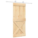 Cumpara ieftin Usa glisanta cu set de feronerie 85x210 cm, lemn masiv de pin