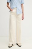 Dkny jeansi femei, culoarea bej, DJ5M4076