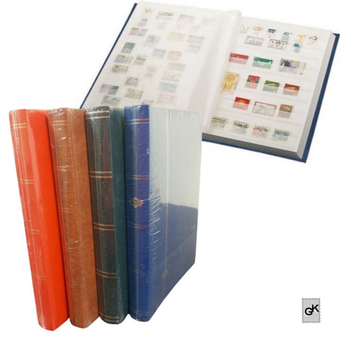 Clasor pentru timbre cu 24 file / 48 pagini alba , format A4