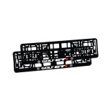 Set 2 suporturi numar inmatriculare personalizat Volkswagen Golf GTI