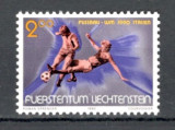 Liechtenstein.1990 C.M. de fotbal ITALIA SL.214, Nestampilat