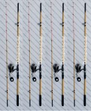 SET 4 Lansete PROFL DUAL FORCE tip Feeder 2,70m + 4 Mulinete SAIMINO X4000, Lansete Feeder si Piker, Baracuda