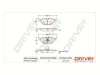 Dr!ve+ DP1010.10.0821 set placute frana,frana disc